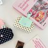 Cute Earphone Bag Plaid Mini Makeup Bag Multifunctional Floral Organizer Bags  Student