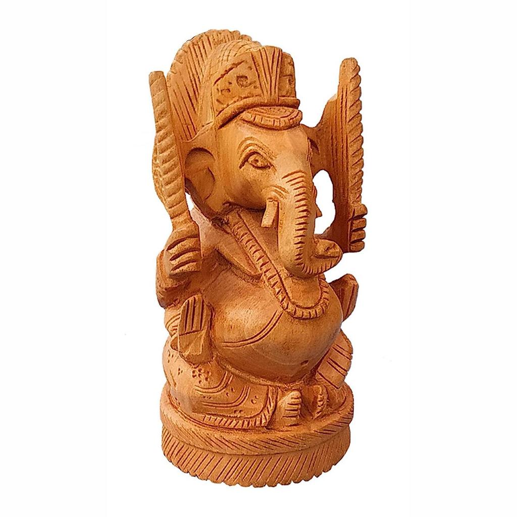 Бог Ганеша, Деревянная статуэтка (маленькая), ручная работа, Lord Ganesha, Wooden statue, Handmade