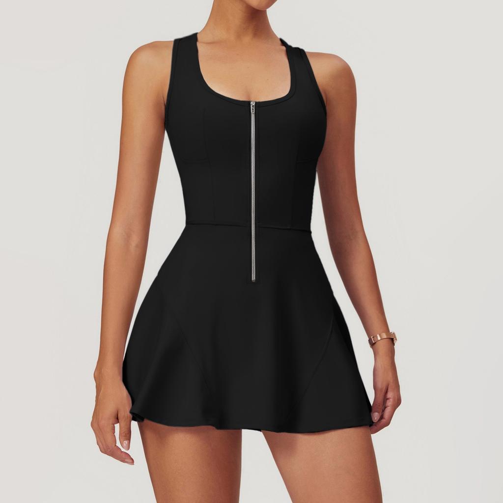 Nude Anti-exposure Bottoming Sports Dress For Women Summer New Outdoor Running Fitness Tennis Skirt