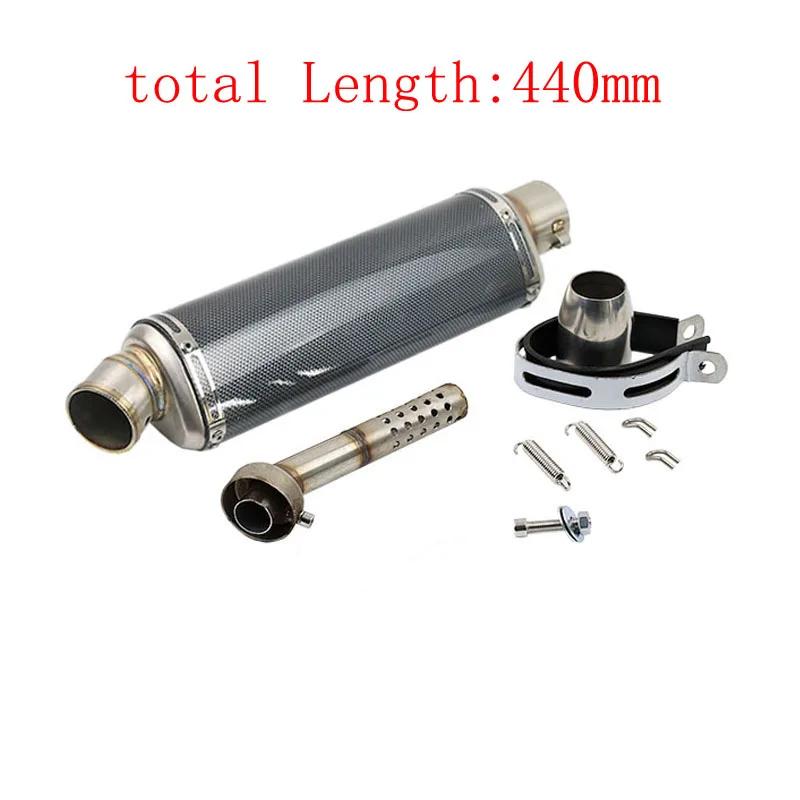 Universal 51mm Motorcycle Exhaust Muffler Escape Moto with DB Killer For Yamaha PCX125 FZ1N Z900 CBR500R R6 R25 R3 R1