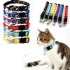 1Pc Cat Collar with Bell Cartoon Star Moon Dog Puppy Cat Kitten Collar Adjustable Safety Bell Ring Necklace Cat Jewelry