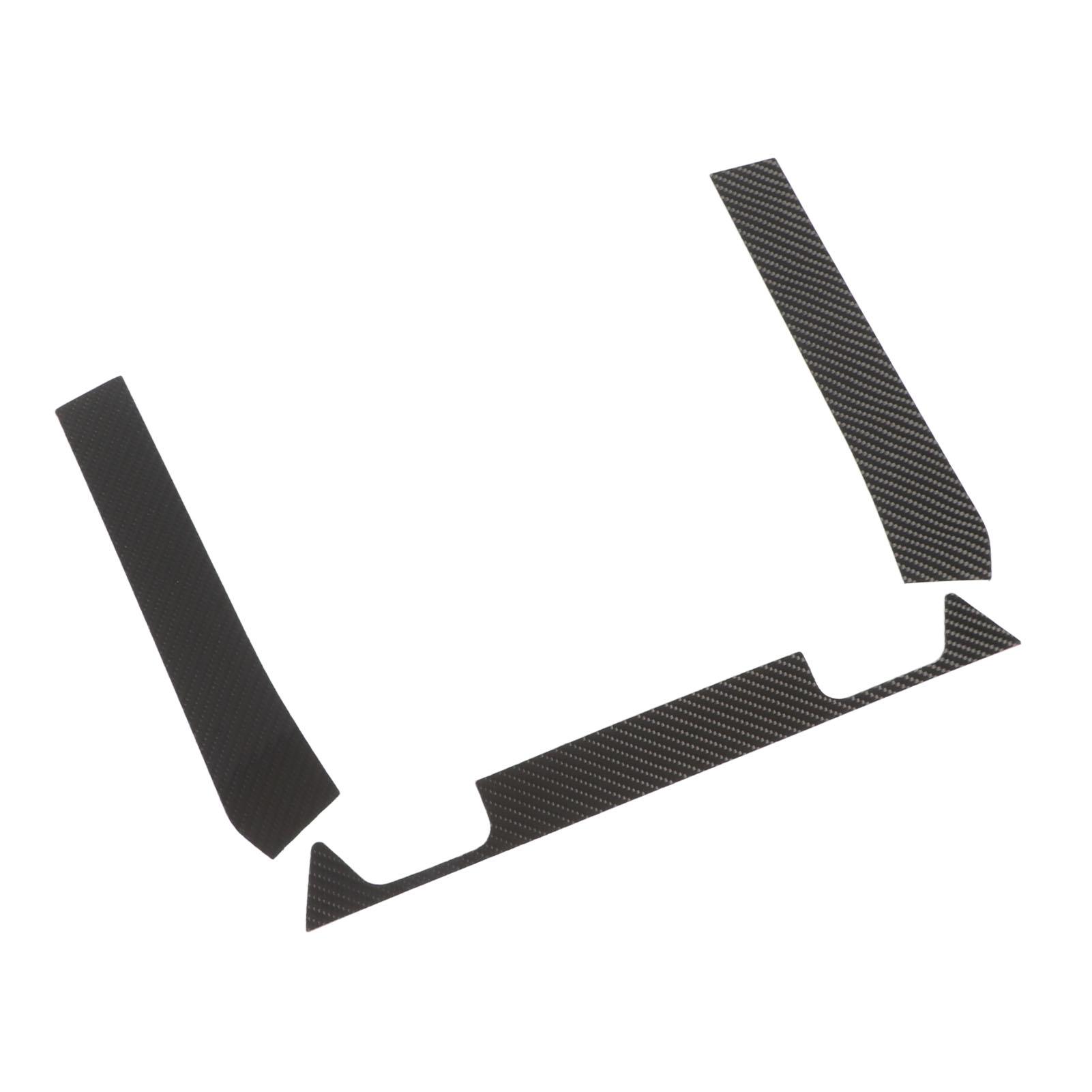 

3 Pcs ATV Rear Panel Trim Carbon Fiber Rear Cargo Tailgate Frame Decal Sticker Replacement for Polaris RZR PRO XP