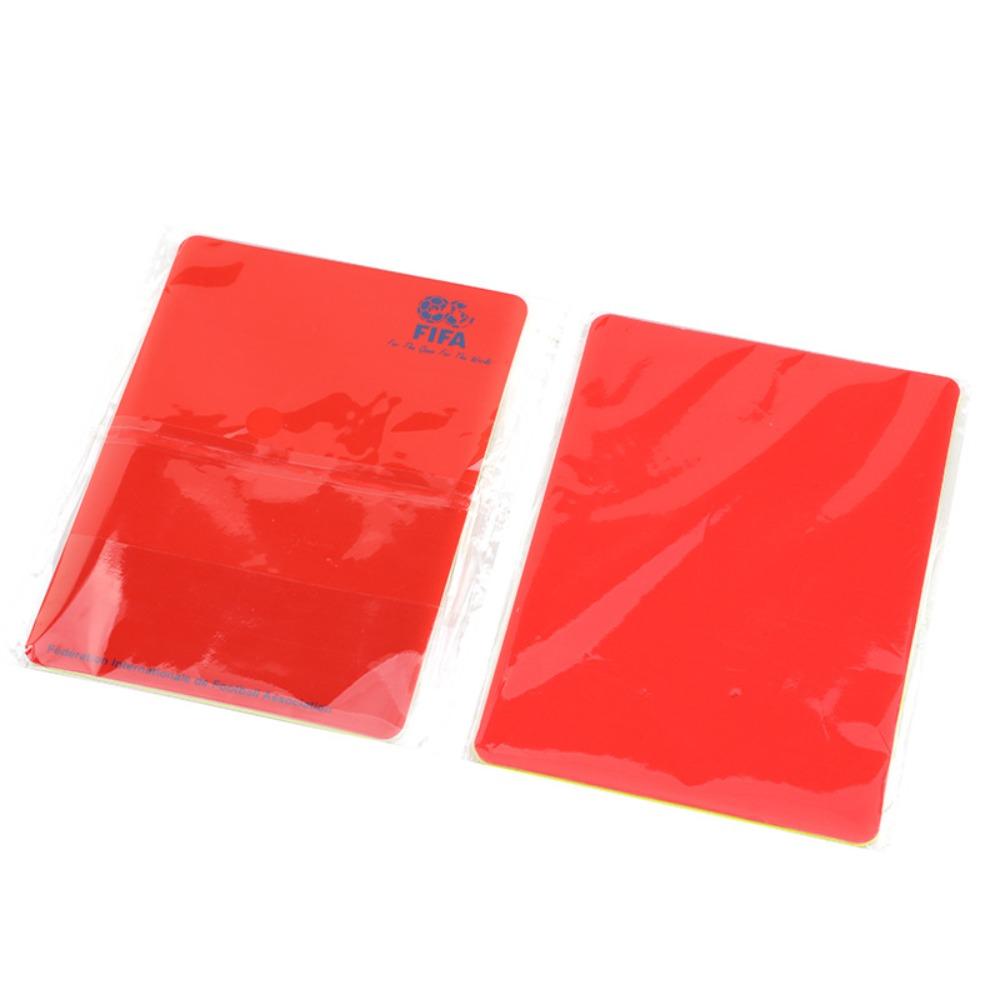 Yellow Card Football Referee Cards PVC Soccer Referee Red Yellow Card  Training