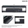 TV Schrank Stilvoll Fernsehschrank TV Lowboard Hochglanz Schwarz 70 Zoll Fernseher, TV Ständer 2 Schubladen, TV Möbel Wohnzimmer Schlafzimmer