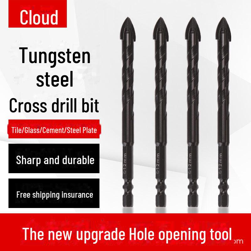 6mm Four-Edged Tile, Concrete & Glass Drill Bit