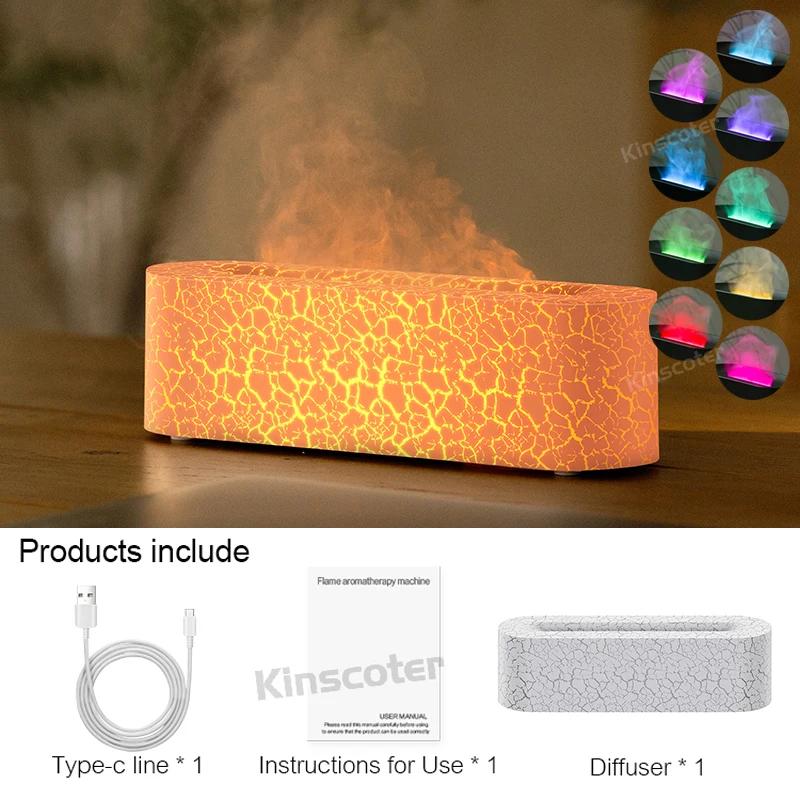 Flame Aroma Diffuser Air Humidifier Ultrasonic Cool Mist Maker Fogger LED Essential Oil Difusor Fragrance Home