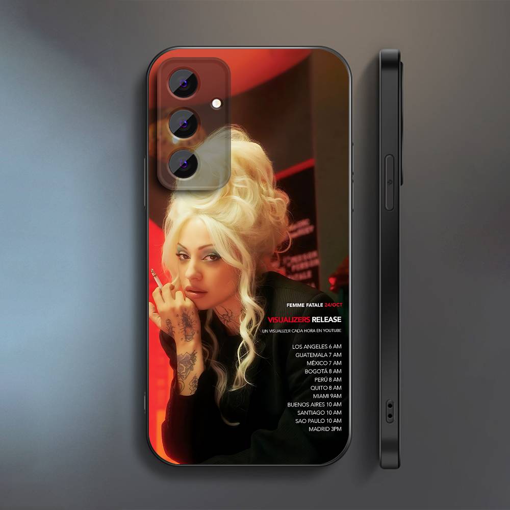 FEMME FATALE M-Mon L-Laferte Phone Case For Samsung S23,S24,S26,S25,S22,S30,S21,Ultra,Plus,5G,Fe,Lite Soft Cover SamsungS26ULTRA