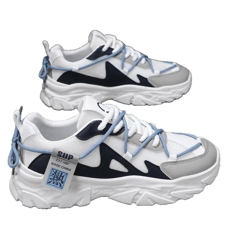 Beliebte Vier-Jahreszeiten-Väter-Schuhe Herrenschuhe Mode Trendschuhe Atmungsaktive Mesh-Schuhe Student Dicksohlige Verschleißfeste Lässige Sportschuhe