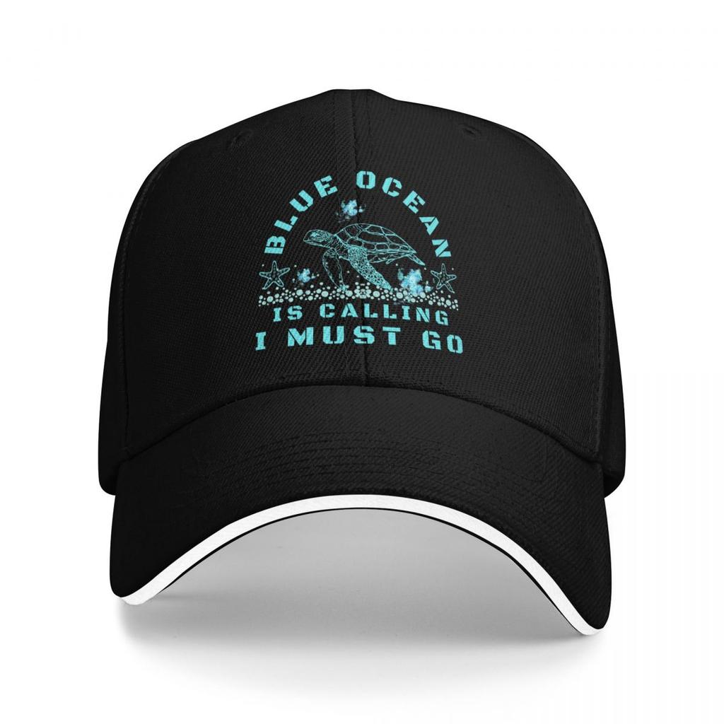 Baseball Caps The Ocean Is Calling Turtle Lover Sea Thermal Awesome Casquette FeUnisex Unisex Sport Spring Caps