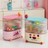 Dustproof Eye Shadow Storage Box Plastic Earrings Ring Box Rotatable Makeup Brush Holder  Vanity
