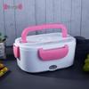 Portable Rechargeable Electric Lunch Box for Car and Home - Self-Heating, Insulated Food Warmer