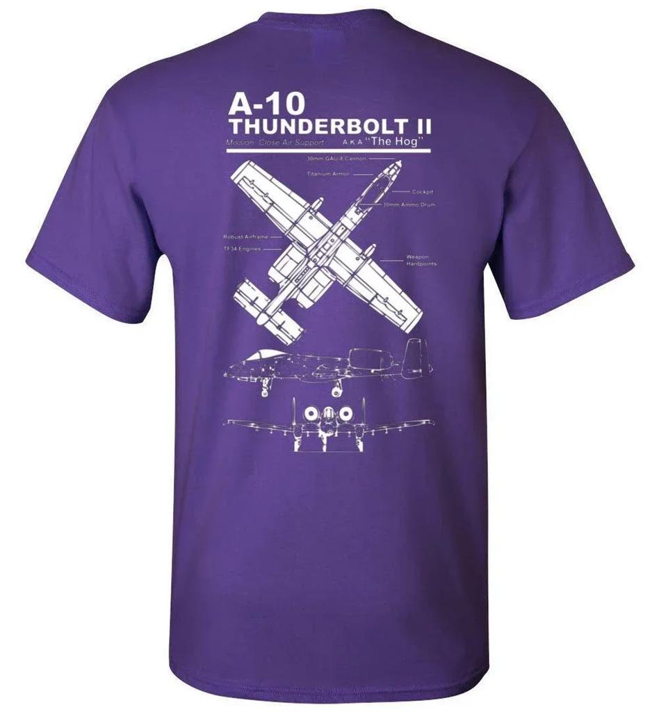 US Air Force A10 Thunderbolt II Warthog Attack Aircraft TShirt 100 Cotton ONeck Short Sleeve Casual Mens Tshirt Size S3XL