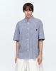 ZIOSONGZIO Semblance Striped Half Shirt Gray Zi2Sh815Gy