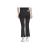 Adidas Solid Color Zippered Flared Slim Fit Casual Pants Women Bottoms Black IN6585