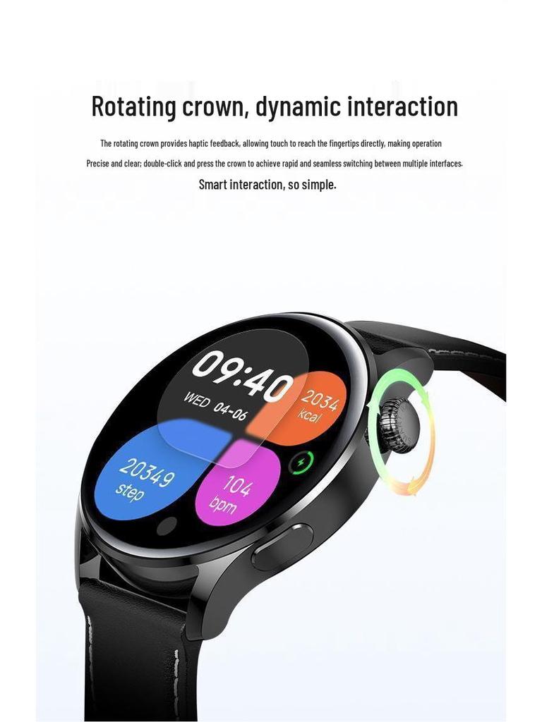 Smartwatch Fitness Tracker: Heart Rate, Blood Pressure, SpO2 Detection, IP68 Waterproof, Low Power, Long Battery Life for Running & Sports.