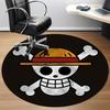 One Piece Skull Office Round Area Rug,  Under Office Chairs Bedroom Living Room Home Decor A0908127