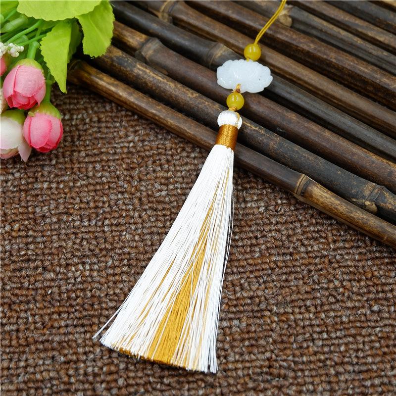 Antik Tofsig Öron i Två Färger, Kinesisk Stil Accessoar Hänge, Retro Klassiskt Fläkt Hänge, Väskhängande Smycke Hänge.