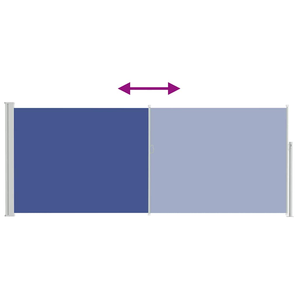 Retractable Side Awning 120 X 300 Cm Blue