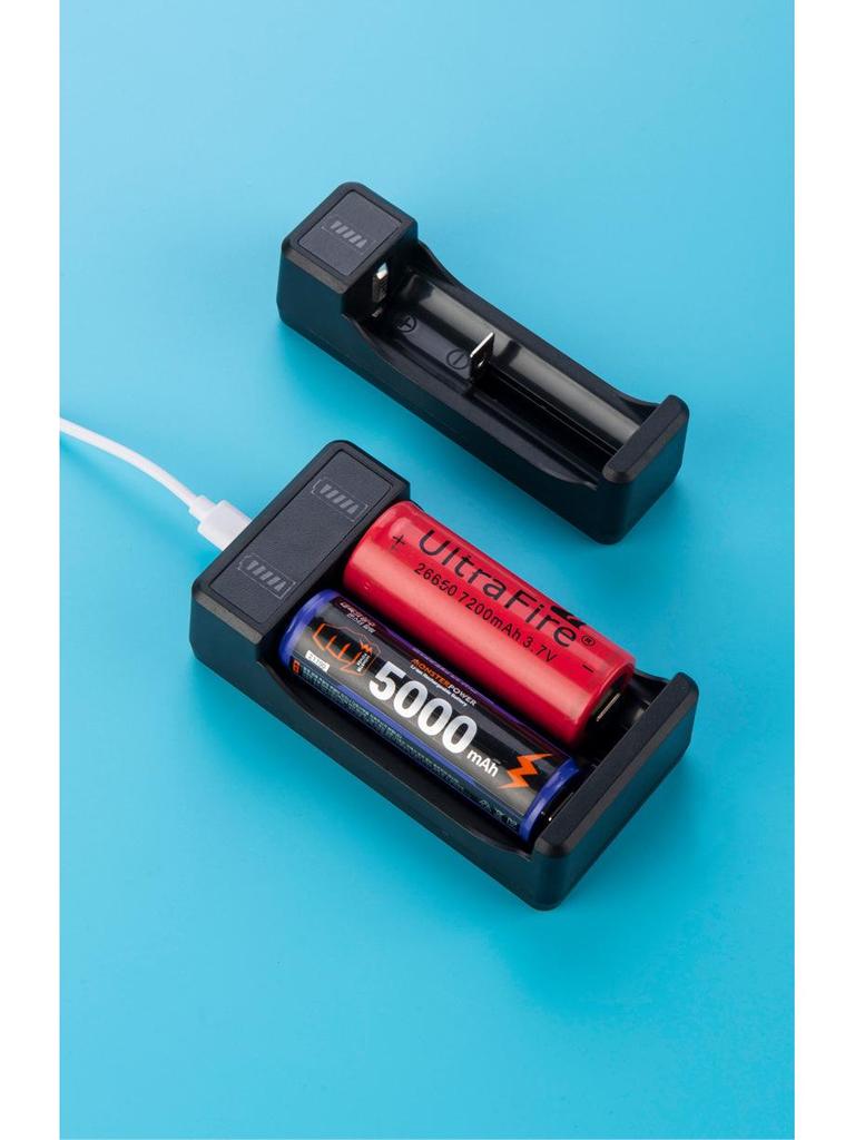 Smart Fast Charger for 18650 & 21700 Lithium Batteries with Multi-Slot and Indicator Light