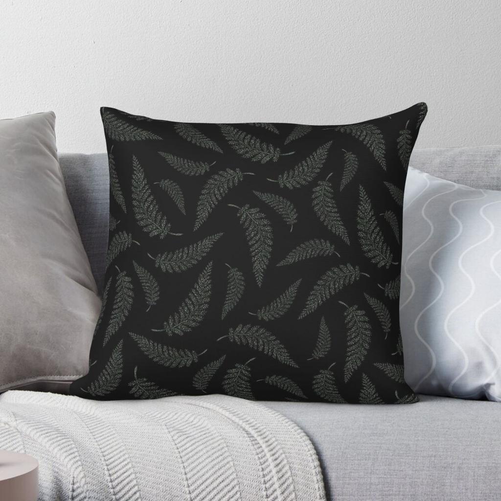 Fern Witch Nature Square Pillowcase Polyester Linen Velvet Printed Zip Decor Throw Pillow Case Home Cushion Cover Wholesale