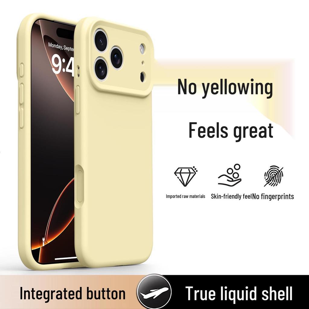iPhone 17 Pro Max Full Coverage Silicone Case with Integrated Buttons