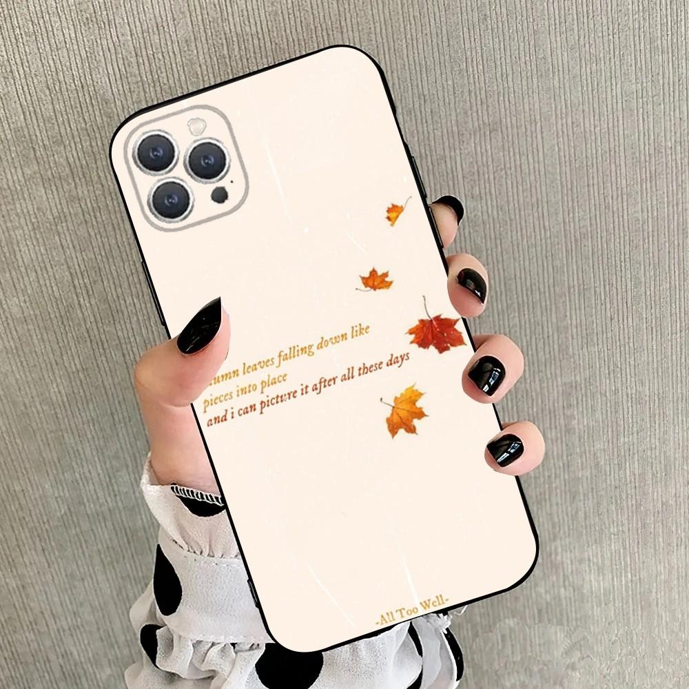 

All Too Well Lyrics Phone Case For iPhone 15,14,13,12,11,Plus,Pro Max,XS,X,XR,SE,Mini,8,7 Soft Silicone Black Cover iPhone14Pro