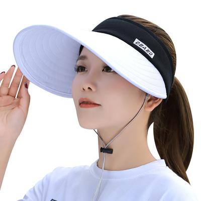 Women's Wide Brim Sun Hat - Outdoor Casual Foldable Cycling Face Cover Summer Visor Hat