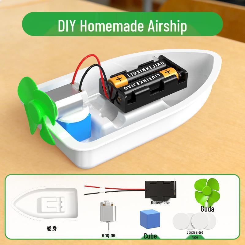 Научный DIY набор для эксперимента «Лодка на воздушной подушке» для 5 класса: Наглядное пособие по силе реакции