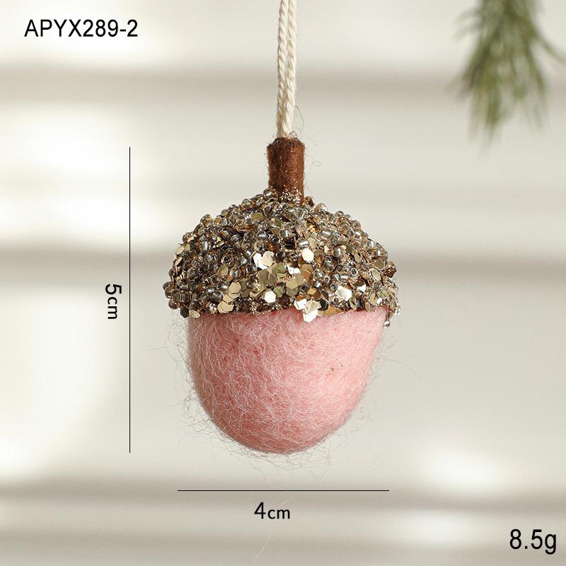 New Christmas Pinecone Felt Christmas Tree Pendant, Pendant, Christmas Atmosphere Set Decoration Items