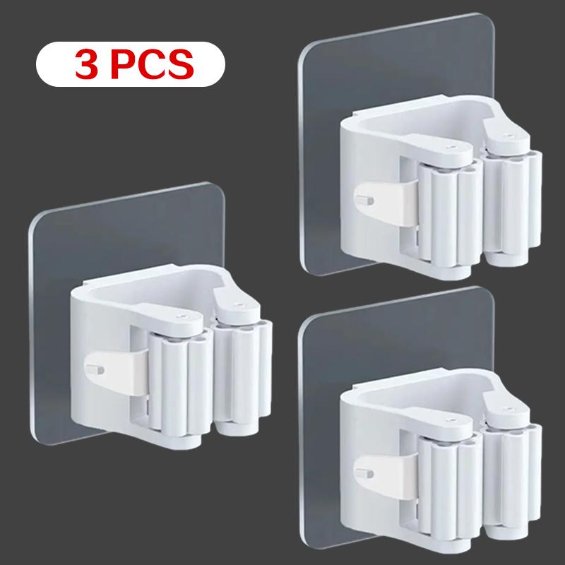 Multi specification Hooks Adhesive Wall Hanging Mop Rack Broom Hanger Hook Kitchen Bathroom Organization Home Accessories