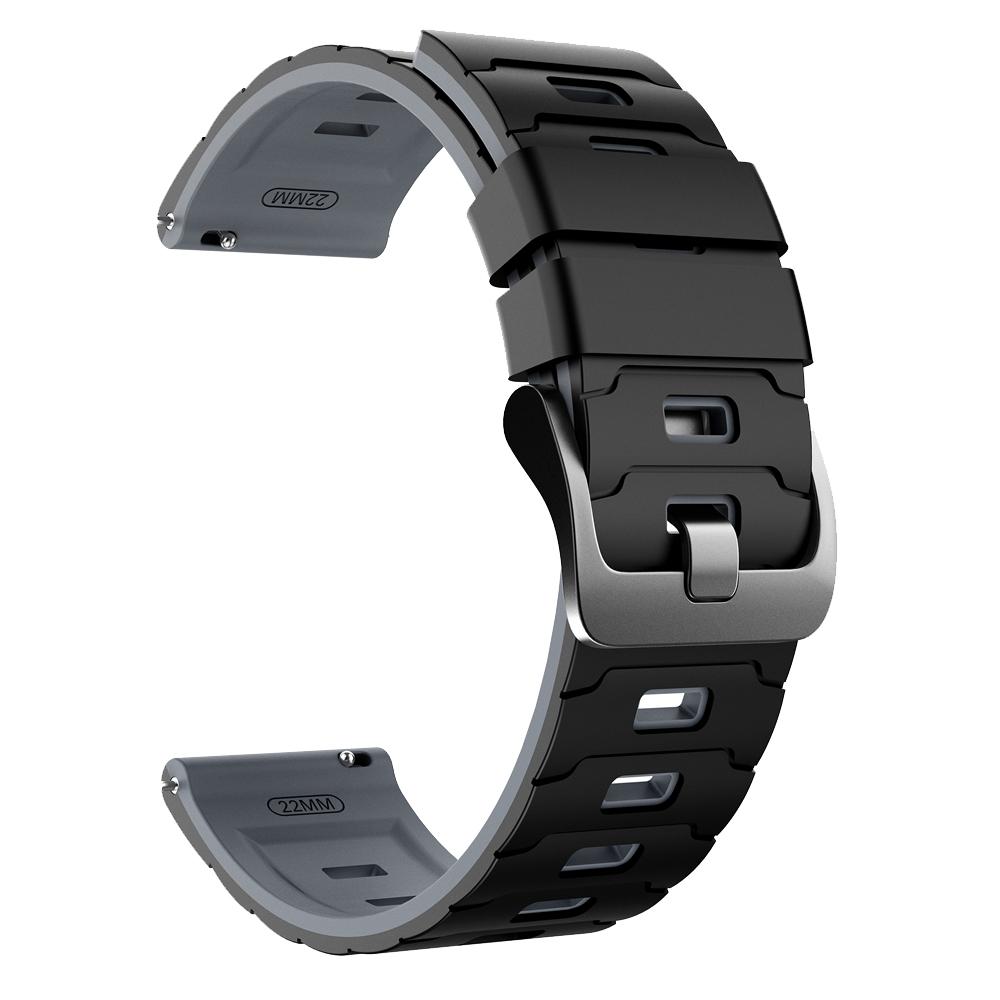 

22mm Silicone Wrist Strap For Huami AMAZFIT BIP 6 5/GTR 2 2e 3pro 4 47mm Sports Bracelet For AMAZFIT BALANCE 2 Replace Watchband 1Pcs 22mm черный серый