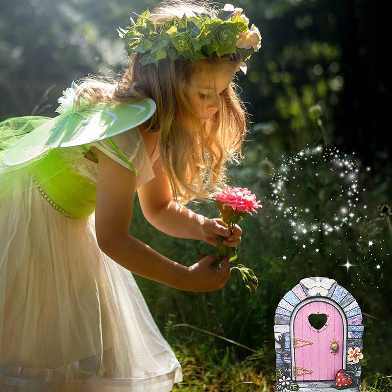 Ξύλινη Πόρτα Νεράιδας Μίνι Πόρτα Ξωτικού Πόρτα Νεράιδας Τέχνη Κήπου Νεράιδων Πόρτες Κήπου Μινιατούρες Διακοσμητικά Για Σπίτι Νεράιδας Δέντρο Εσωτερικού ή Εξωτερικού Χώρου