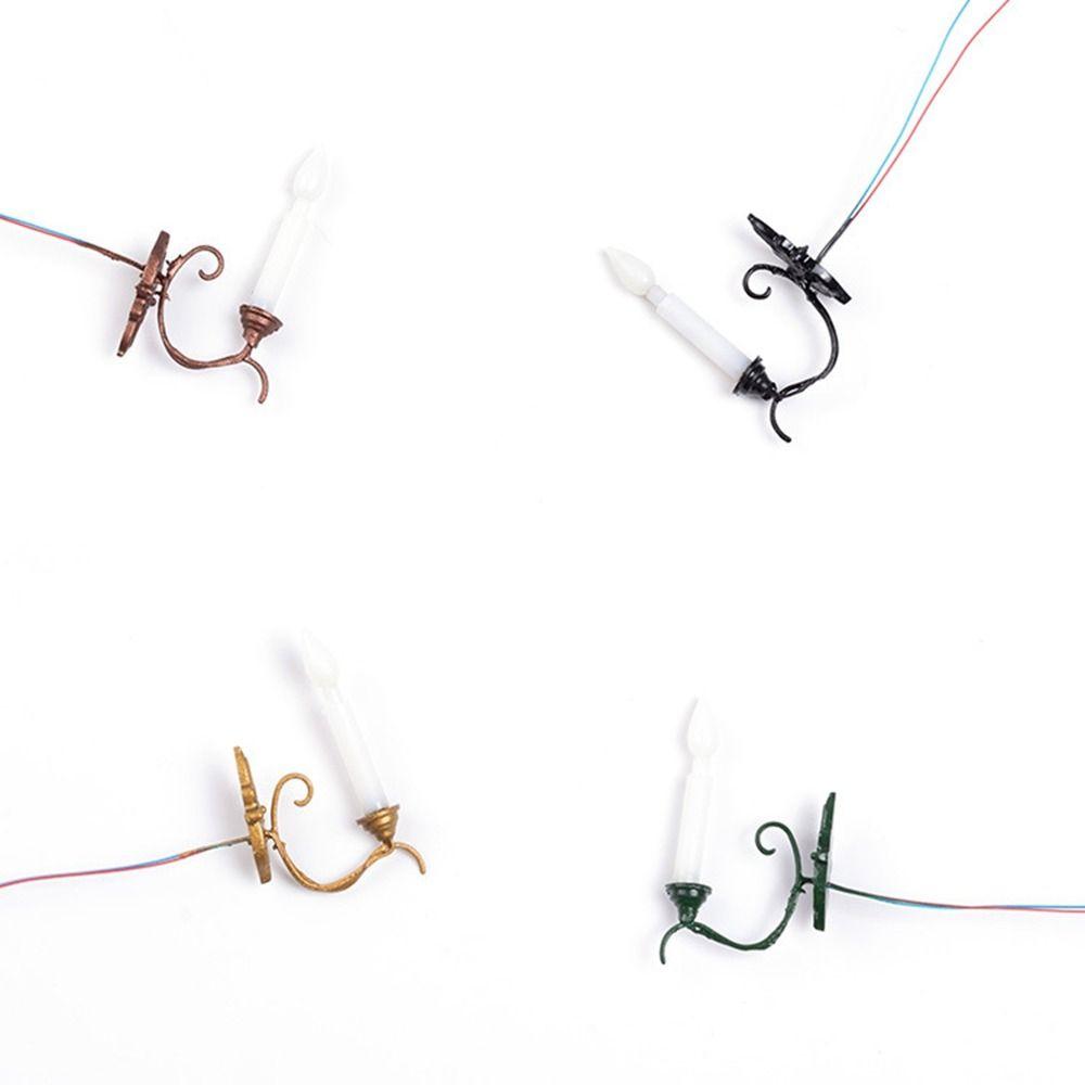 12V White/Warm Light Model ABS Metal Material Sand Table Chandelier Dollhouse Wall Lamp