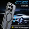 KEYSION Hollow Heat Dissipation Magnetic Case for MagSafe for Xiaomi 17 Cooling Hide Stand Shockproof Phone Cover for Xiaomi 17