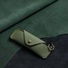 Retro PU Leather Glasses Bag with Lanyard Portable Sunglasses Box Storage Bag Anti Pressure Protective Cover for Men Women
