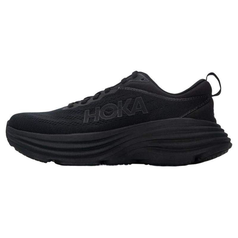 HOKA ONE ONE Bondi 8 Wide  Triple Black  Women s Sneakers 1127954-BBLC 36