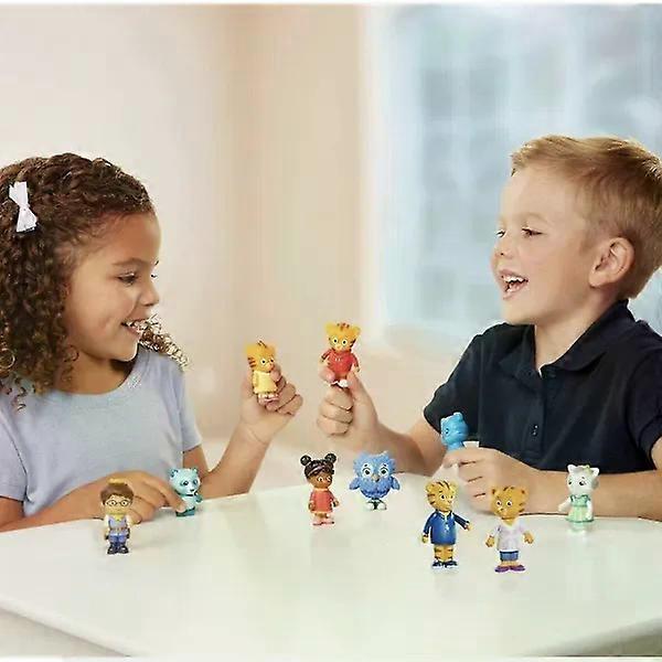 Set di Figure Amici e Famiglia del Quartiere di Daniel Tigro (Confezione da 10)