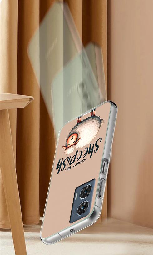 Etui Do Motorola Edge 50 Fusion Obudowa Foto Case Plecki Owieczka + Szkło 9H