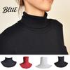 Turtleneck Neck Wrap for Winter Scarf Unisex Simple Loop Solid Color Fake Collar