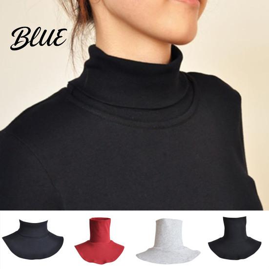 Turtleneck Neck Wrap for Winter Scarf Unisex Simple Loop Solid Color Fake Collar