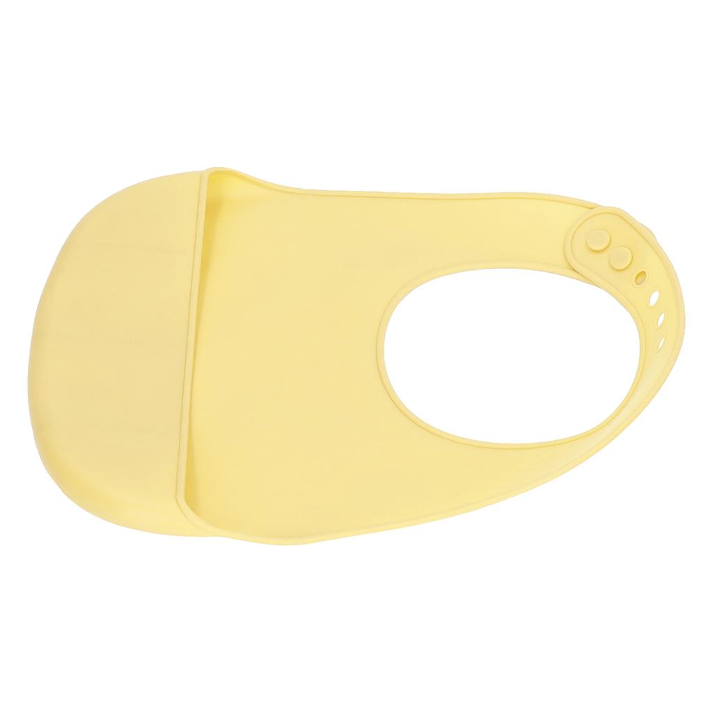 Silicone Bib Soft Waterproof Silicone Neck Fasteners Spill Pocket Dishwasher Safe Baby Silicone