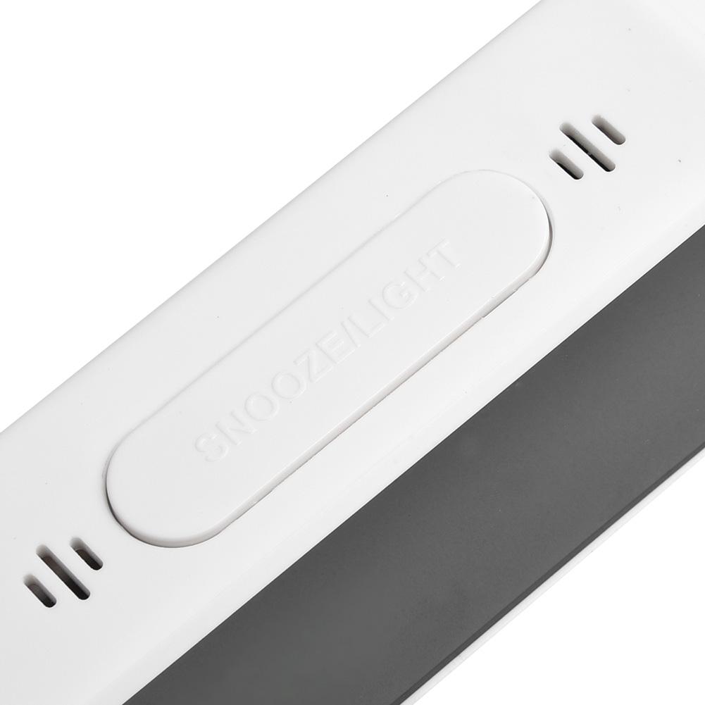 Digitální LED budík USB/baterie Zrcadlový budík s displejem v reálném čase na nočním stolku