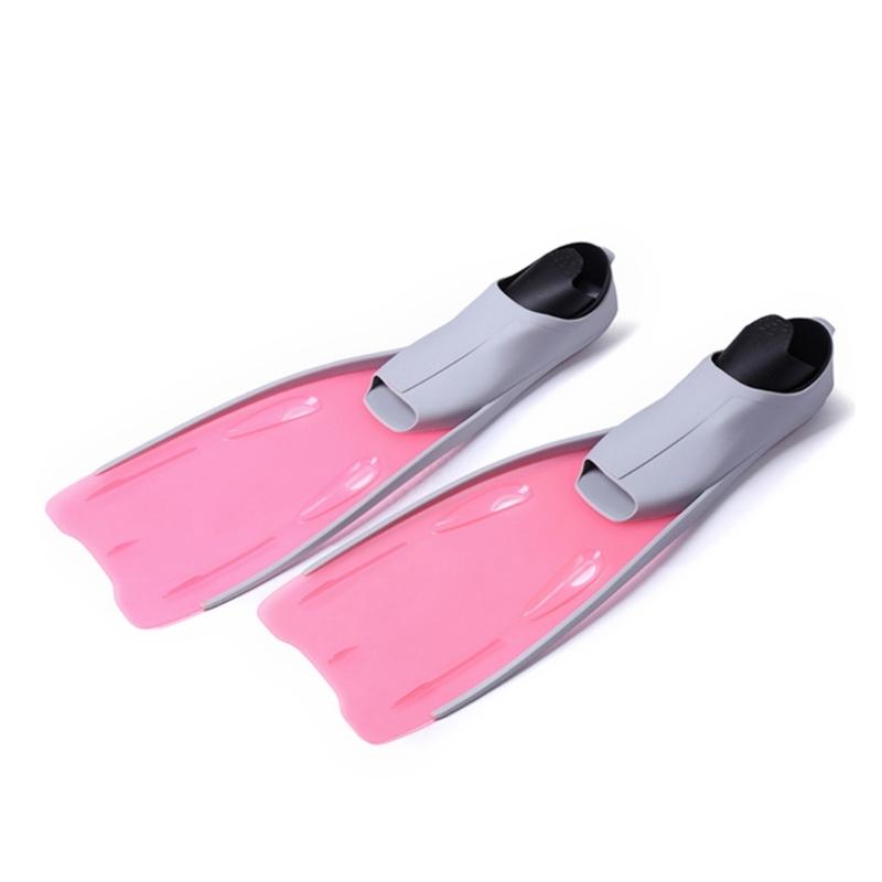 Scubas Diving Gear Full Foot Long Silicone Fins Snorkeling Swimming Diving Floating Fins TPR Non-Slip Swimming Flippers