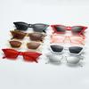 1PC Women Vintage Narrow Box Sunglasses Fashion Cat Eye Oval Small Frame Sun Glasses UV400 Street Summer Decoration Eyewear