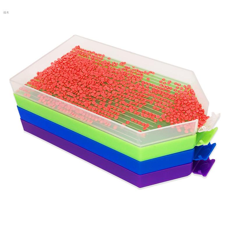 1Pc Diamond Painting Tray Plate Large Capacity Square Point Drill Embroidery Tool Diamond Embroidery Accessories