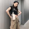 2025 New Chest Bag Pure Color Casual Trendy One-shoulder Cross-shoulder Backpack Men's Women's Mobile Phones Change Keys