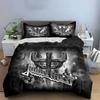 Judas Priest Steel Cross Design Bedding Duvet Cover Set Duvet Cover Pillowcases  (1*Duvet Cover 2*Pillowcases, Without Duvet Insert)