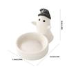 Ceramics Cute Ghostly Figurine Candle Holders Halloweens Tealight Holders Candlestick Table Decors for Festivals Party