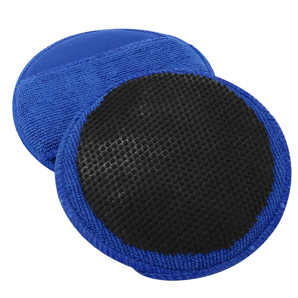 Akikumaya Easy Handy Iron Removal Set of for Car and Dirt Removers Sponge, 2, Washes, Tar, Pitch, Bugs, (Blue)