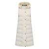 Women’s Coats Hooded Sleeves Long Style Solid Color Vest Quilted Jacket Autumn Winter Thick Warm Outer Wear